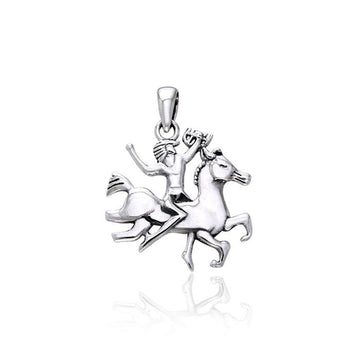 Viking Warrior Queen Silver Pendant TPD971 - Jewelry